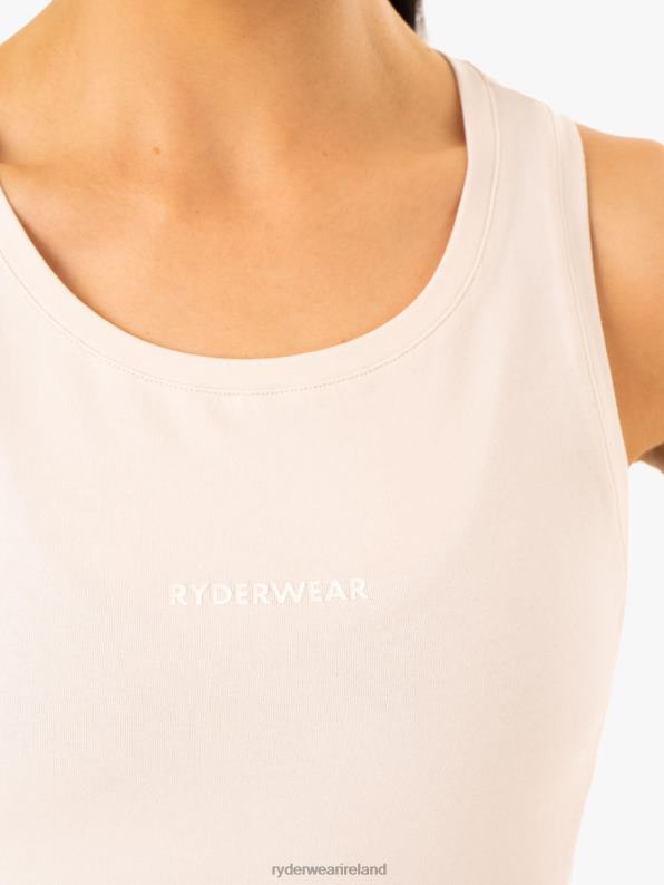 Ryderwear Evolution Cotton Tank Ivory Women Clothing 4Z2T919