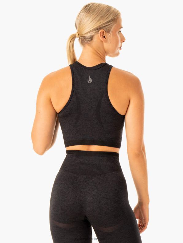Ryderwear Excel Seamless Tank Black Marl Women Clothing 4Z2T885