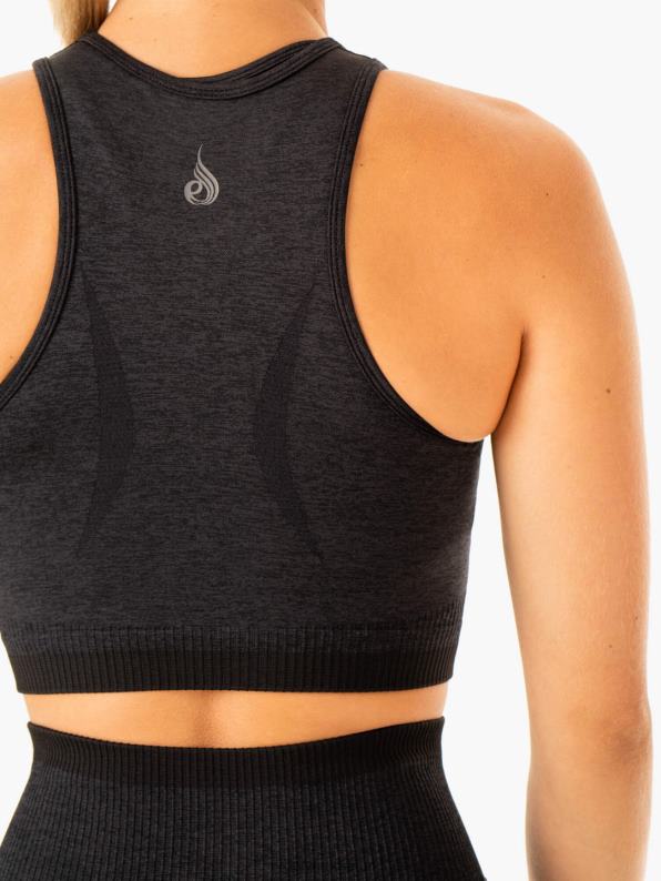 Ryderwear Excel Seamless Tank Black Marl Women Clothing 4Z2T885