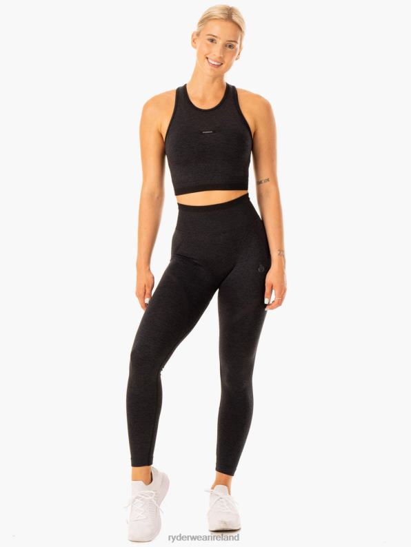 Ryderwear Excel Seamless Tank Black Marl Women Clothing 4Z2T885
