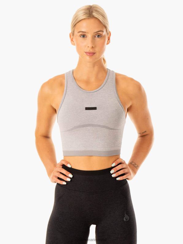 Ryderwear Excel Seamless Tank Grey Marl Women Clothing 4Z2T884