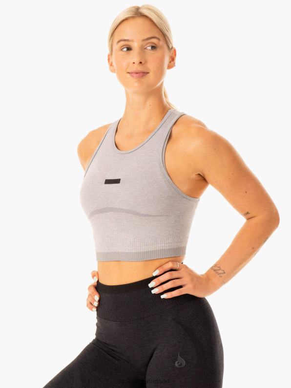 Ryderwear Excel Seamless Tank Grey Marl Women Clothing 4Z2T884