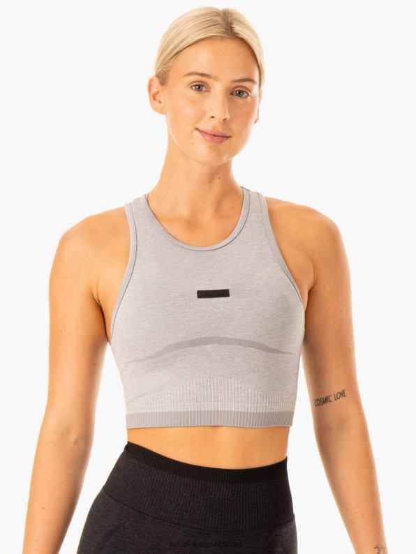 Ryderwear Excel Seamless Tank Grey Marl Women Clothing 4Z2T884