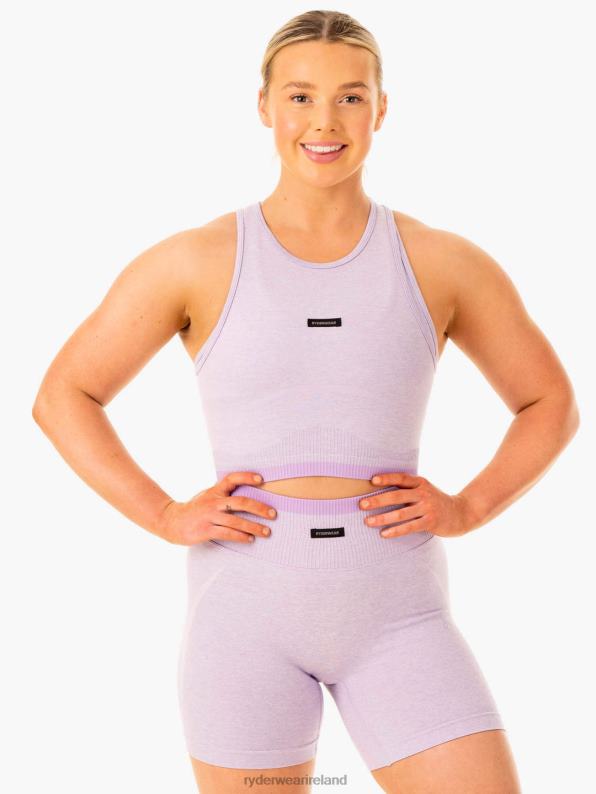 Ryderwear Excel Seamless Tank Lavender Marl Women Clothing 4Z2T883