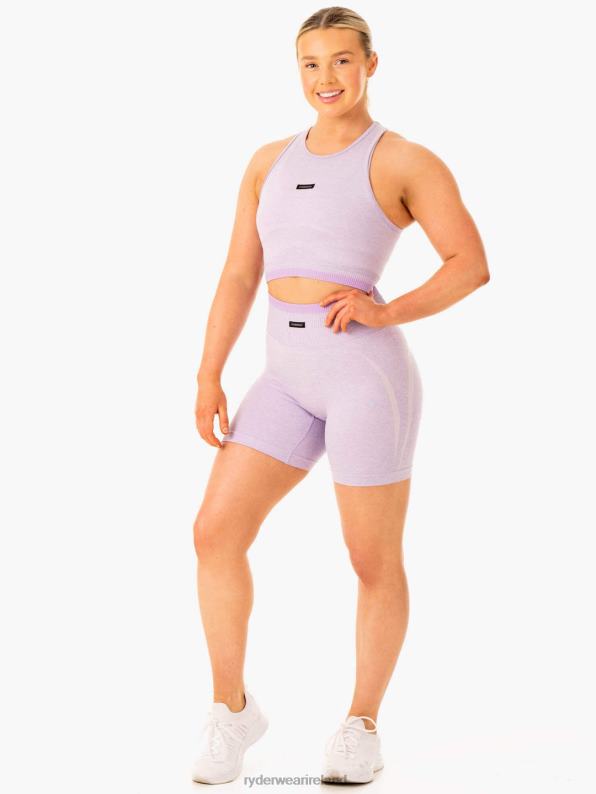 Ryderwear Excel Seamless Tank Lavender Marl Women Clothing 4Z2T883