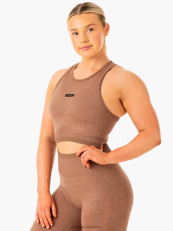 Ryderwear Excel Seamless Tank Mocha Marl Women Clothing 4Z2T882