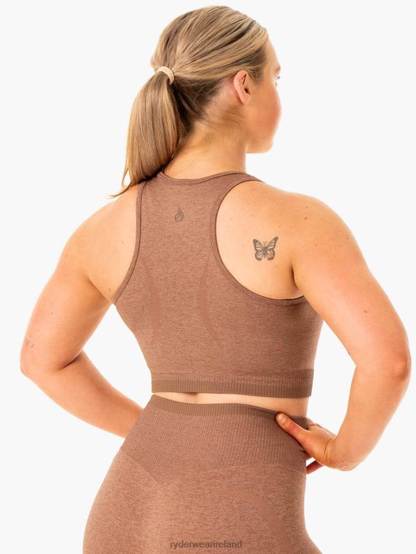 Ryderwear Excel Seamless Tank Mocha Marl Women Clothing 4Z2T882