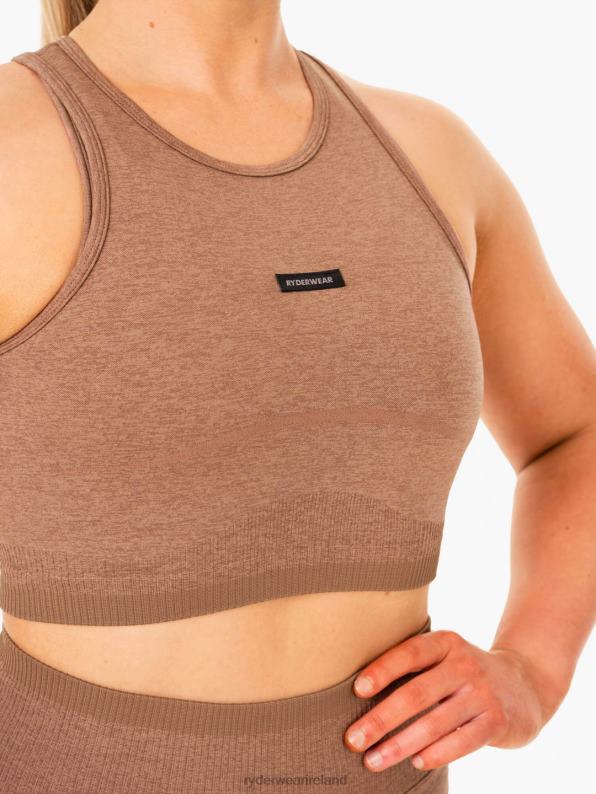 Ryderwear Excel Seamless Tank Mocha Marl Women Clothing 4Z2T882