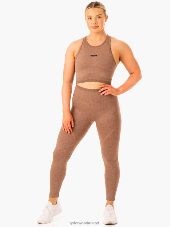 Ryderwear Excel Seamless Tank Mocha Marl Women Clothing 4Z2T882