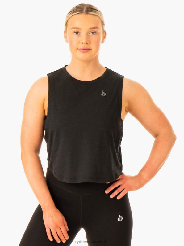 Ryderwear Flow Scoop Tank Black Women Clothing 4Z2T893