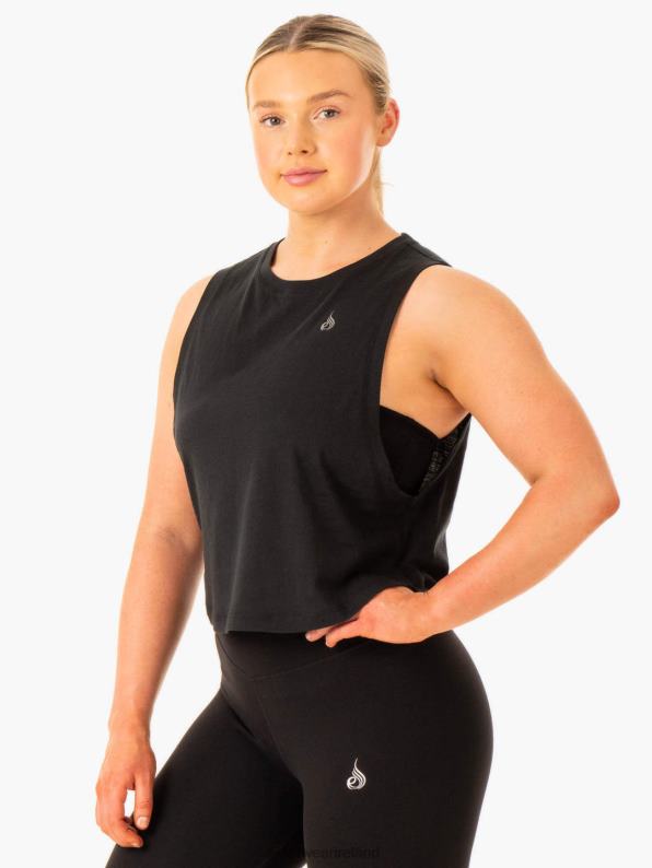Ryderwear Flow Scoop Tank Black Women Clothing 4Z2T893