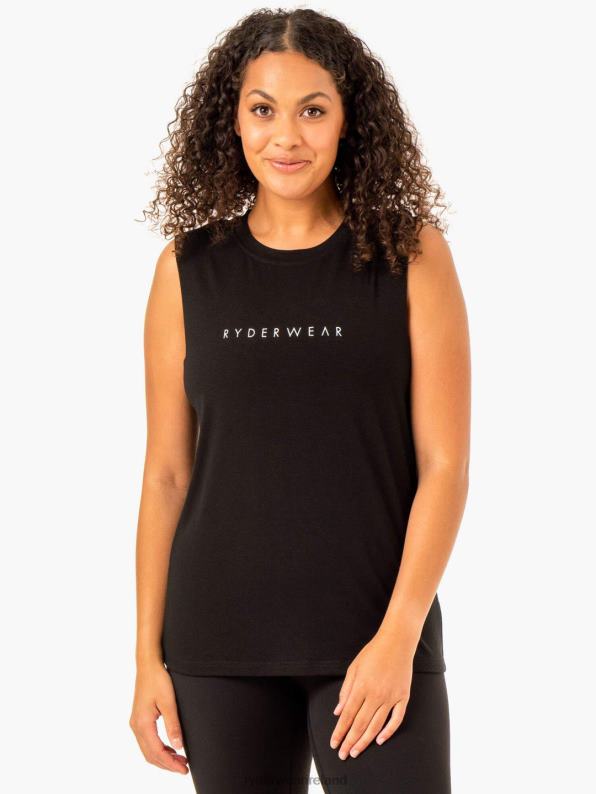 Ryderwear Foundation Muscle Tank Black Women Clothing 4Z2T930