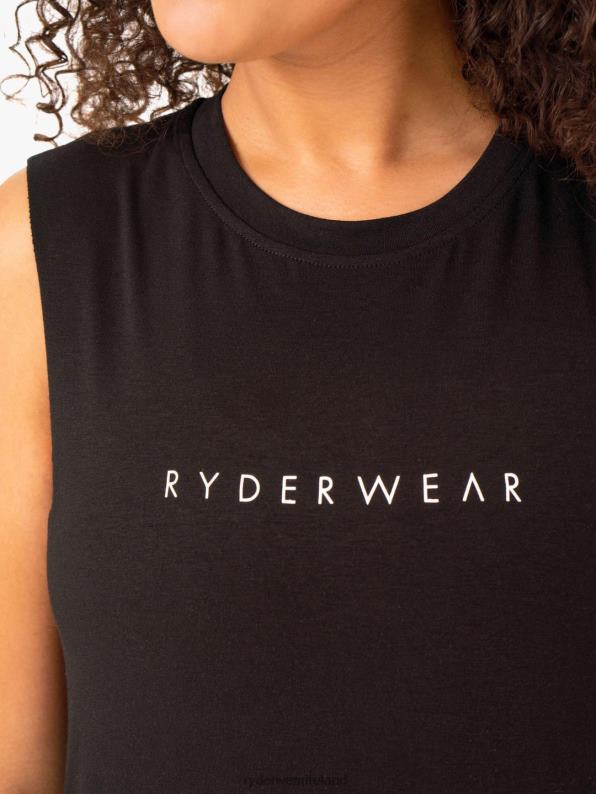 Ryderwear Foundation Muscle Tank Black Women Clothing 4Z2T930