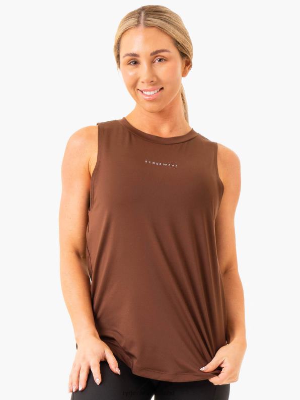 Ryderwear Freedom Training Tank Chocolate Women Clothing 4Z2T856