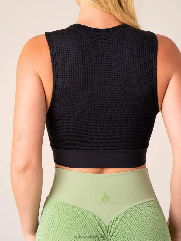 Ryderwear Honeycomb Seamless Tank Black Women Clothing 4Z2T820