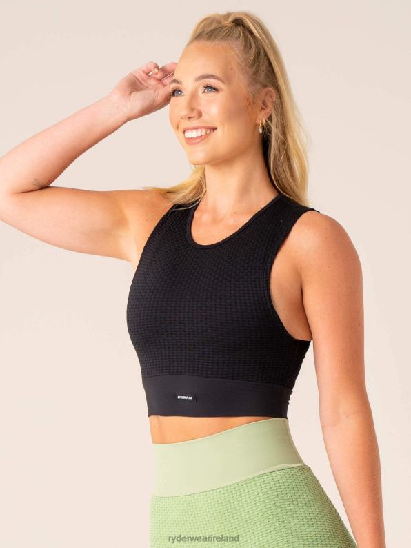Ryderwear Honeycomb Seamless Tank Black Women Clothing 4Z2T820