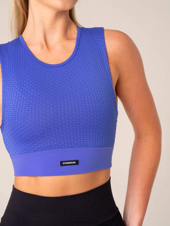 Ryderwear Honeycomb Seamless Tank Cobalt Women Clothing 4Z2T818