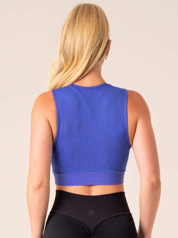 Ryderwear Honeycomb Seamless Tank Cobalt Women Clothing 4Z2T818