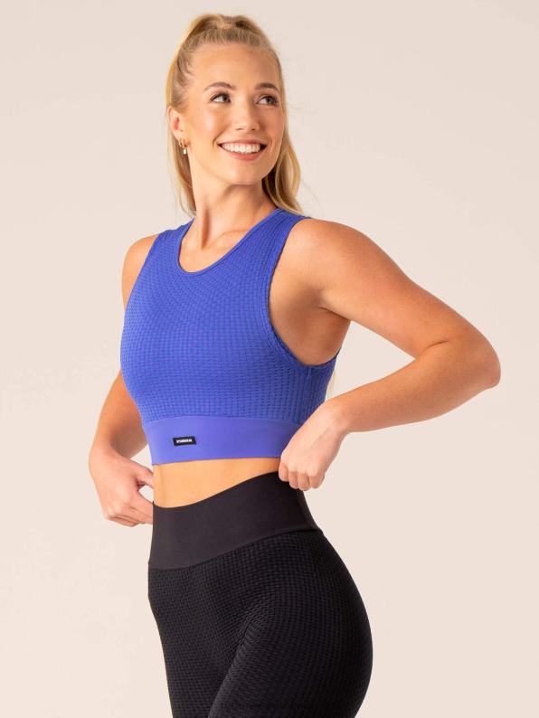 Ryderwear Honeycomb Seamless Tank Cobalt Women Clothing 4Z2T818