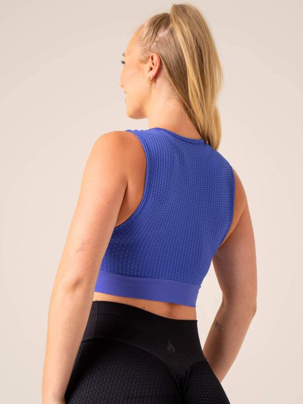 Ryderwear Honeycomb Seamless Tank Cobalt Women Clothing 4Z2T818