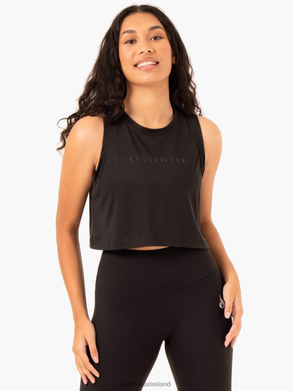 Ryderwear Hybrid Muscle Tank Black Women Clothing 4Z2T983