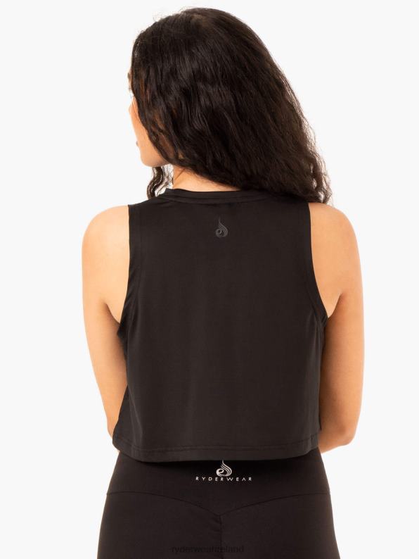 Ryderwear Hybrid Muscle Tank Black Women Clothing 4Z2T983