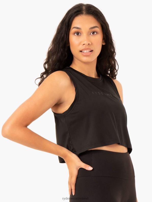 Ryderwear Hybrid Muscle Tank Black Women Clothing 4Z2T983