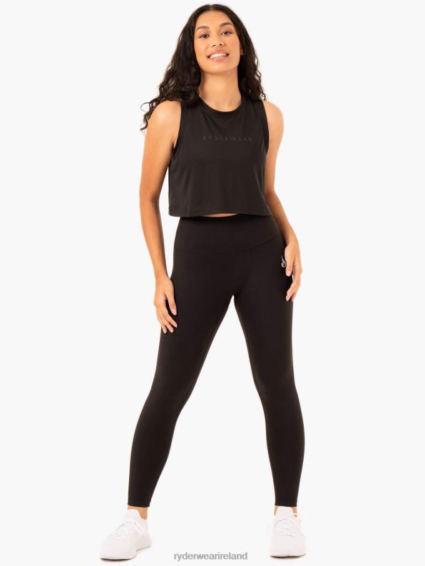 Ryderwear Hybrid Muscle Tank Black Women Clothing 4Z2T983