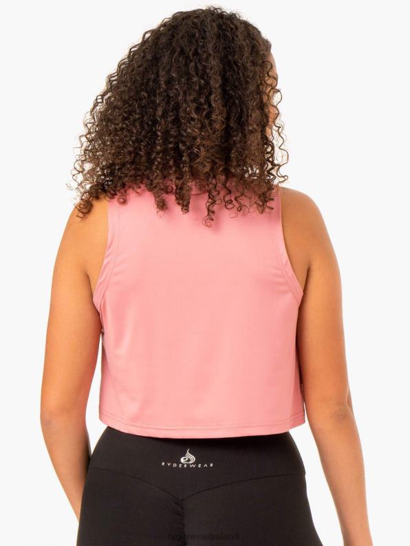 Ryderwear Hybrid Muscle Tank Blush Pink Women Clothing 4Z2T928