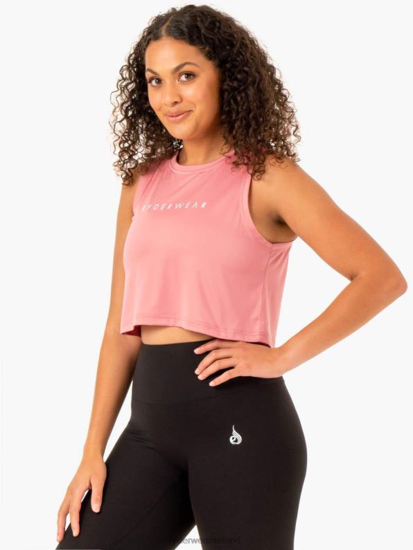 Ryderwear Hybrid Muscle Tank Blush Pink Women Clothing 4Z2T928