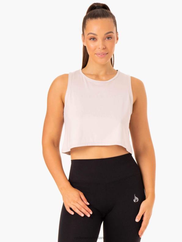 Ryderwear Hybrid Muscle Tank Ivory Women Clothing 4Z2T984