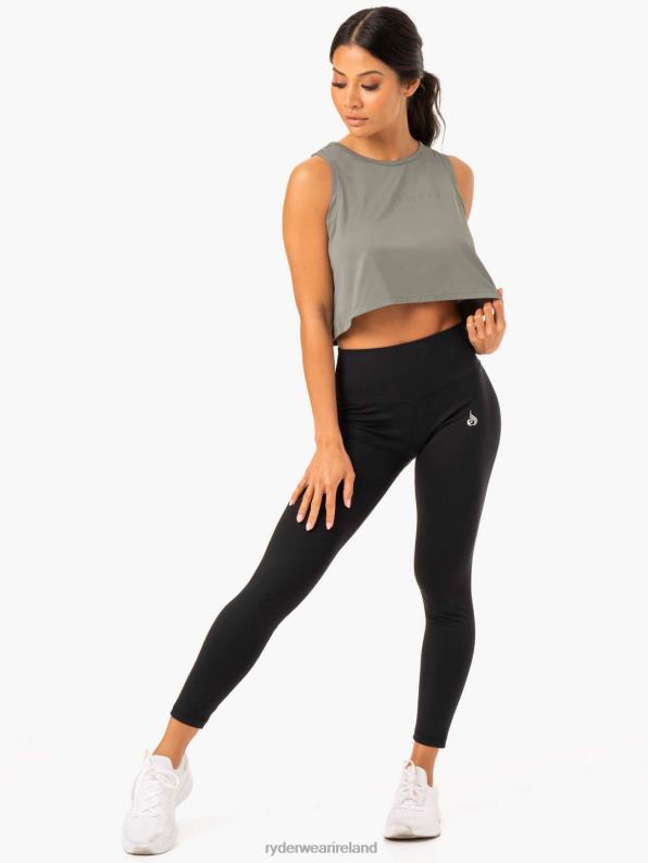 Ryderwear Hybrid Muscle Tank Khaki Women Clothing 4Z2T986