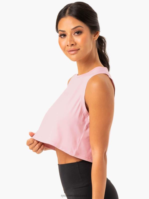 Ryderwear Hybrid Muscle Tank Pink Women Clothing 4Z2T987