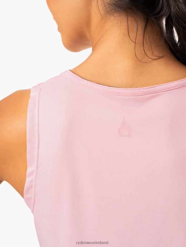 Ryderwear Hybrid Muscle Tank Pink Women Clothing 4Z2T987