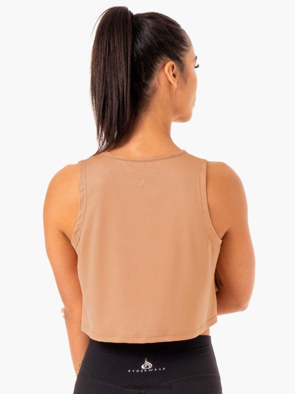 Ryderwear Hybrid Muscle Tank Tan Women Clothing 4Z2T988