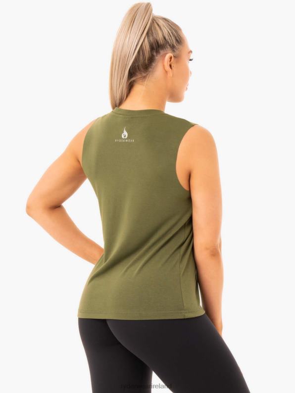 Ryderwear Ladies Baller Tank Khaki Women Clothing 4Z2T1101