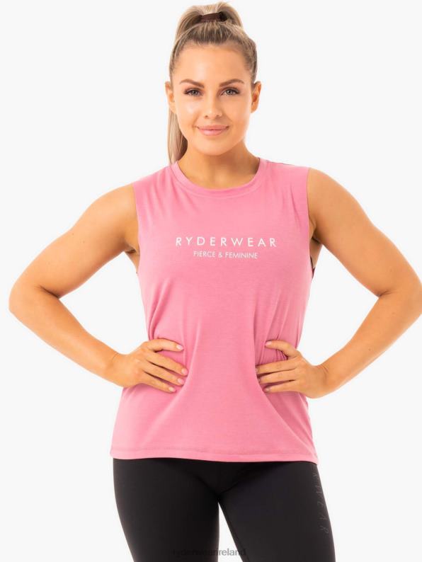 Ryderwear Ladies Baller Tank Pink Women Clothing 4Z2T1100