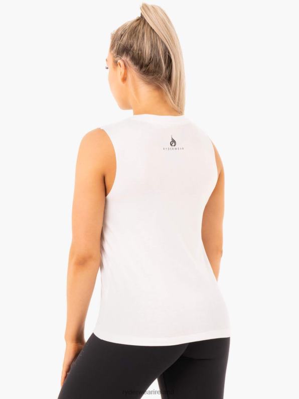 Ryderwear Ladies Baller Tank White Women Clothing 4Z2T1103
