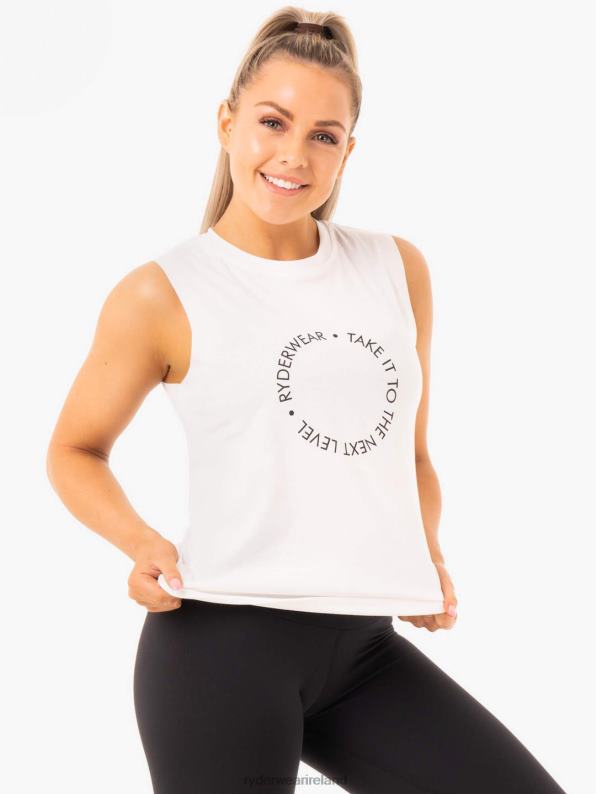 Ryderwear Ladies Baller Tank White Women Clothing 4Z2T1103