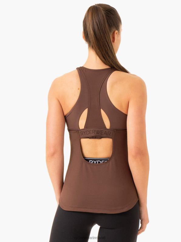 Ryderwear Level Up Training Tank Chocolate Women Clothing 4Z2T847