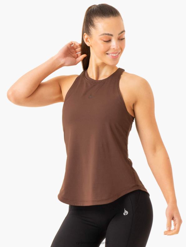 Ryderwear Level Up Training Tank Chocolate Women Clothing 4Z2T847