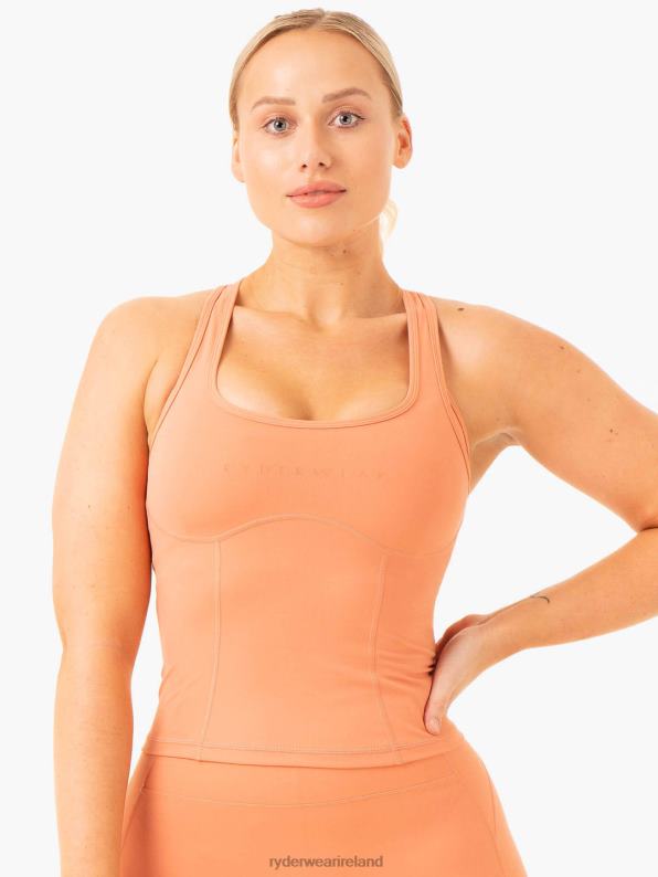 Ryderwear Nkd Frame Tank Terracotta Women Clothing 4Z2T859