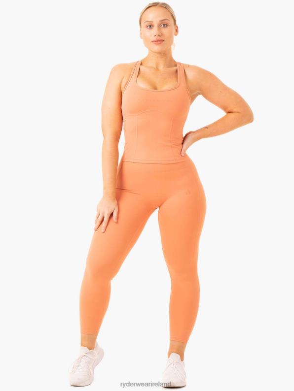 Ryderwear Nkd Frame Tank Terracotta Women Clothing 4Z2T859