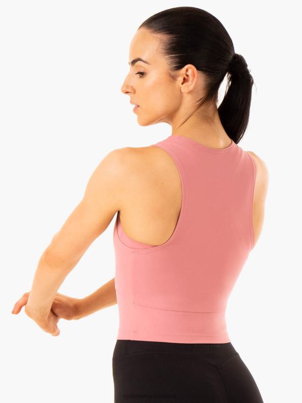 Ryderwear Nkd Refine Tank Dusty Pink Women Clothing 4Z2T912