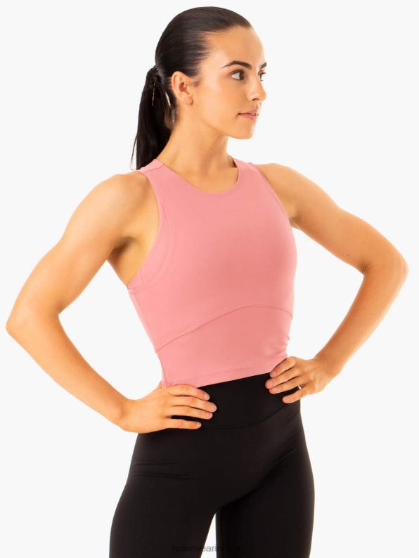 Ryderwear Nkd Refine Tank Dusty Pink Women Clothing 4Z2T912