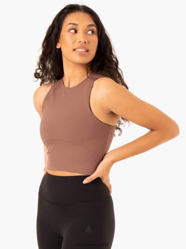 Ryderwear Nkd Refine Tank Mocha Women Clothing 4Z2T914