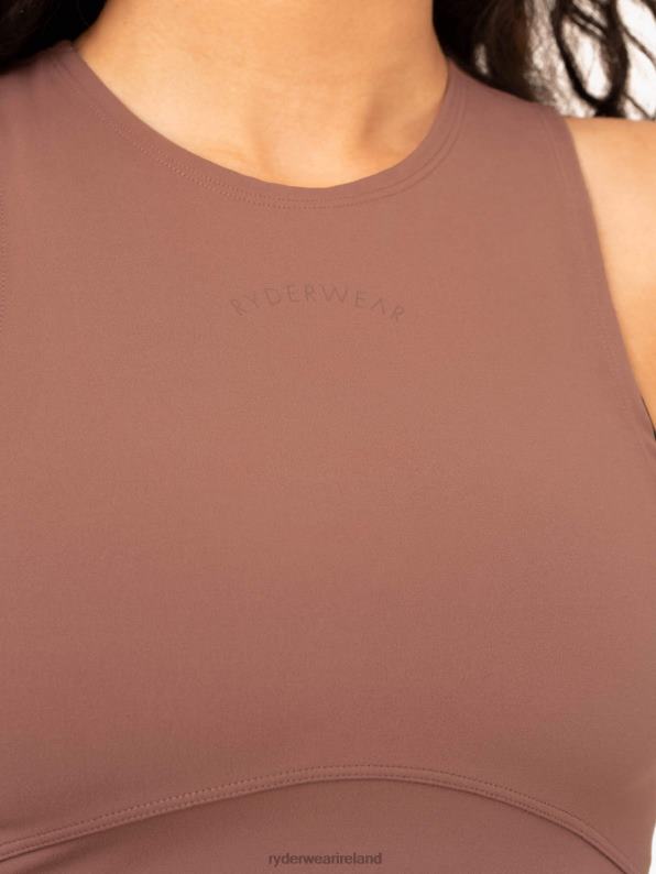 Ryderwear Nkd Refine Tank Mocha Women Clothing 4Z2T914