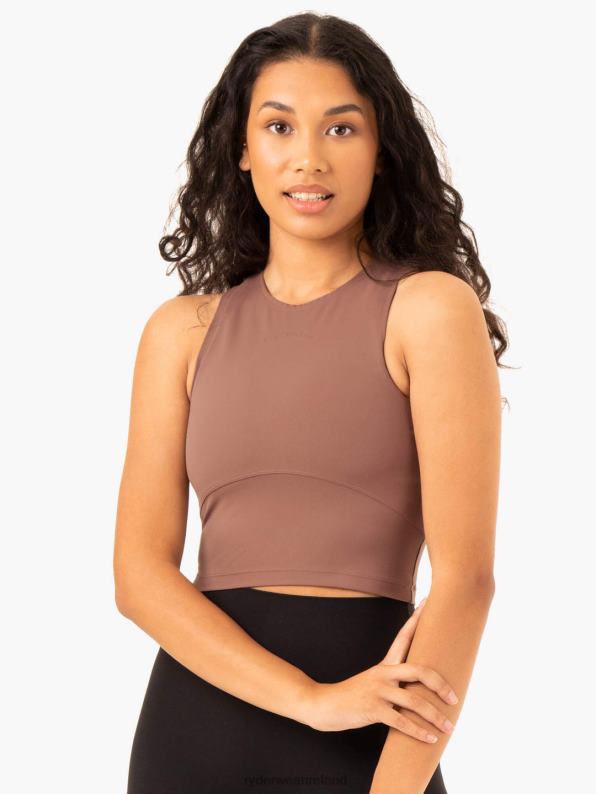 Ryderwear Nkd Refine Tank Mocha Women Clothing 4Z2T914