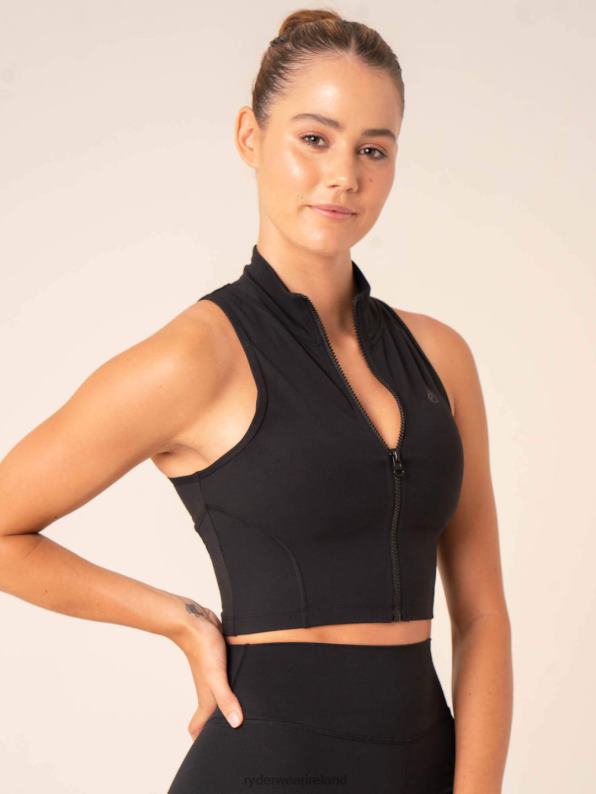 Ryderwear Nkd Zip Tank Black Women Clothing 4Z2T771