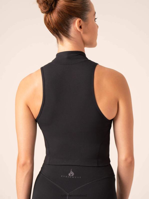 Ryderwear Nkd Zip Tank Black Women Clothing 4Z2T771